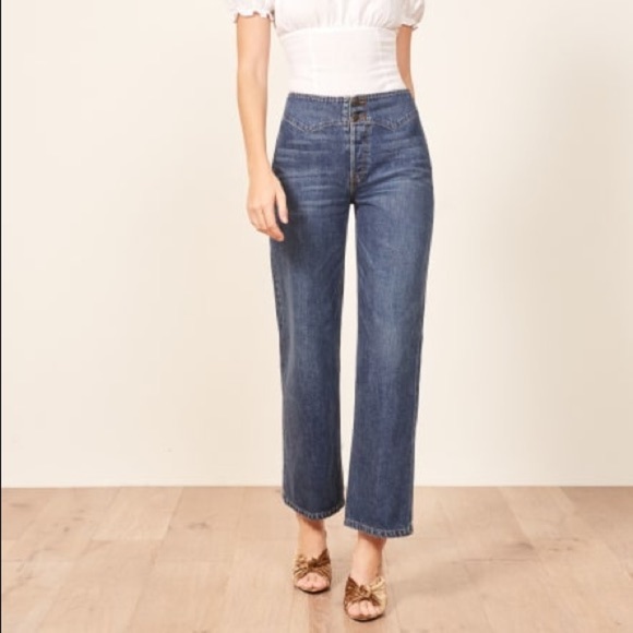 Reformation wide leg jeans